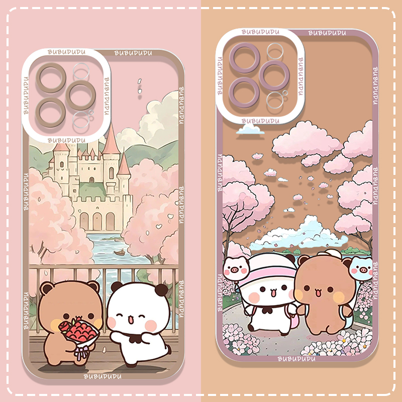 Phone Cases Silicone - غطاء هاتف شفاف لطيف بتصميم BUBU