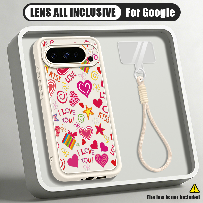 غطاء هاتف بنمط قلوب الحب لجهاز - مراجعة Phone Cases Google Pixel 10 وسعره