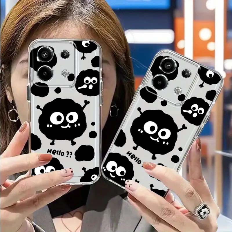 غطاء هاتف شفاف من TPU بنمط كرة - مراجعة Xiaomi Poco X6 وسعره