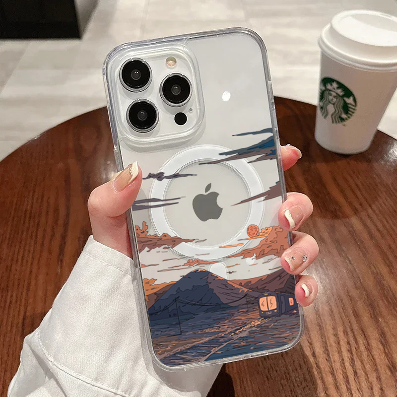جراب هاتف عصري بنمط غروب الشمس - مراجعة Phone Cases Unique وسعره